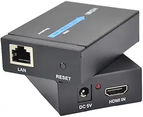 Extensor Hdmi Rj45 60m 60 Metros Adaptador Cabo Rede Cat 6 Cat7