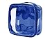 Clear TSA Approved 3-1-1 Travel Toiletry Bag/Transparent See Through Organizer (Royal Blue)