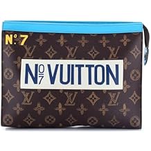 Pre-Loved Pochette Voyage No.7 Trunk LOeil Vintage Monogram Canvas MM, Blue