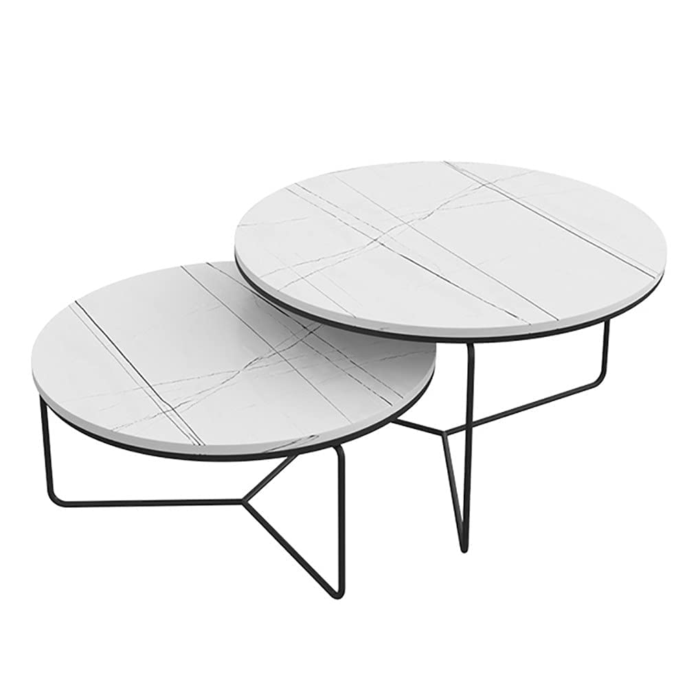 Buy Round Coffee Table Set of 2 Nesting Coffee Table Living Room Round