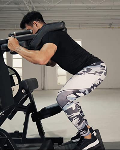 Canghpgin Men's Compression Pants Sports Tights For Men Gym Running Baselayer Cool Dry Workout Athletic Leggings #TOP6