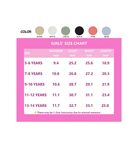 Girls Tank Top Summer Sleeveless T Shirt Ruffle Peplum Flowy Crewneck Casual Cute Tee Blouse Age 5-13 Black #TOP4