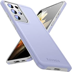 KOVASIA Case for Samsung Galaxy S21 Ultra Case[ Not for S21 or S21 Plus], Slim Fit Heavy-Duty Protection Case for…