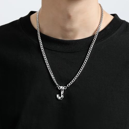 NUKAYAI Letter J Soccer Necklace Initial Charm Pendant Gifts for Men - image 6