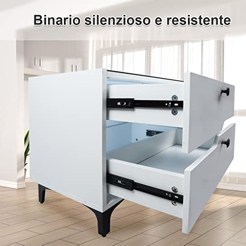YOLEO Uliyati Comodino Camera da letto con LED