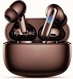Genérico Auriculares Inalámbricos,Auriculares Inalámbricos Bluetooth, Cascos Inalambricos Bluetooth IPX7 Impermeable, Ajuste Cómodo,Carga Rápida USB-C (Marrón)