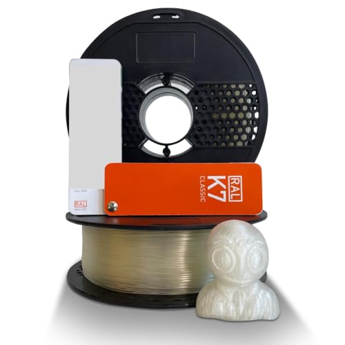 Image of NFIL3D Premium High Strength PLA+ Clear Glass 3D Printer Filament | Dimensional Accuracy + /- 0.015mm |1.75mm | Easy to Print, No Clogging,Smooth Finish,Tangle-Free |Compatible with All 3D Printers