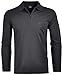 Produktbild Ragman Herren Softknit-Poloshirt Langarm mit Zip 4XL Schwarz