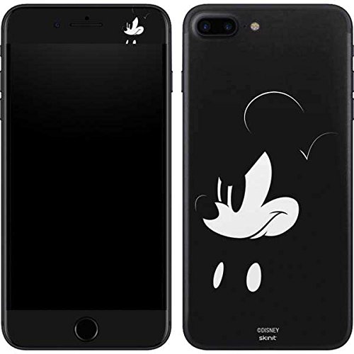 Skinit Decal Phone Skin Compatible with iPhone 8 Plus - Officially Licensed Disney Mickey Mouse Black and White Design