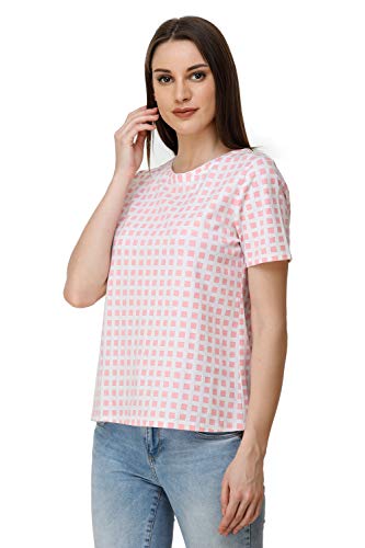 Image of Women Cotton Lycra Printed Knit TOP