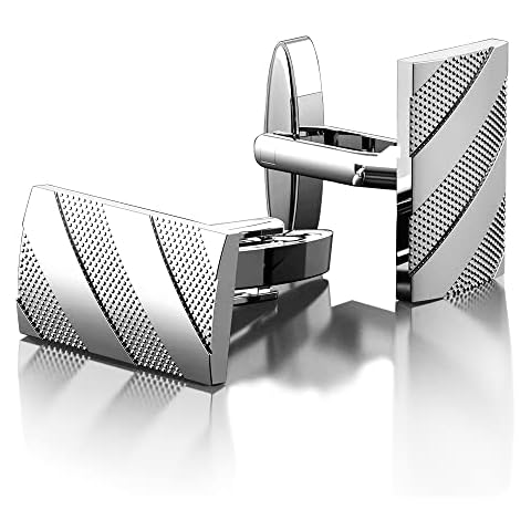 CIOUYAOS Personalised Silver Cufflinks Gift Set Cover