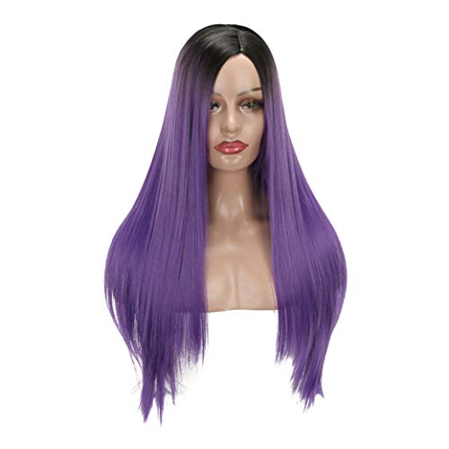 MERISIHAIR Ombre Synthetic Long Straiht Wig for Women