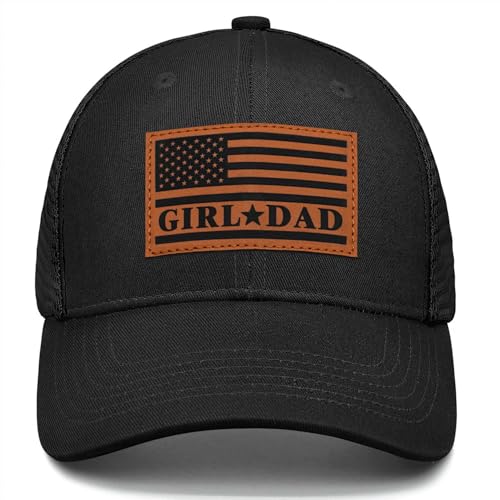 Bakyiwe Girl Father Daddy Gifts Dad Hats for Men Adjustable Dad Trucker Hat Fathers Day Birthday Gifts from Daughter Black