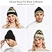 QGBYMX Penguin Floral Cute Winter Beanie for Men Women – Fashion Design, Unisex Soft Warm Knit Hat Ski Stocking Cuffed Cap Multi