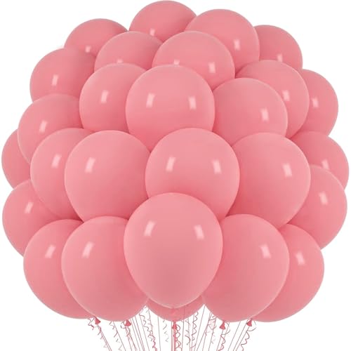 Image of Voircoloria Retro Pink Balloons, 66pack 12inch Blush Pink Balloons Latex Party Balloons for Birthday Baby Shower Valentine's Day Graduation Wedding Gender Reveal Anniversary New Year Party Decorations