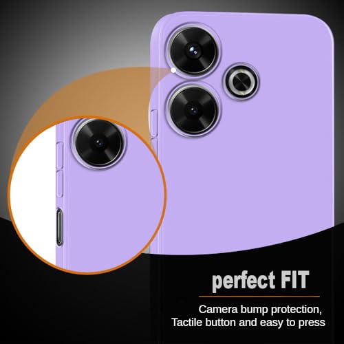 Image of Back Cover for Mi Redmi 13 5G / 4G / Poco M6 Plus 5G | Full Camera Protection | Premium Liquid Silicon Case | Flexible Bumper Case for Mi Redmi 13 5G / 4G / Poco M6 Plus 5G (Purple)