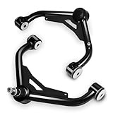 2-4' Front Upper Control Arms For 2000-2010 Silverado Sierra 2500HD 3500HD 2003-2009 H2 with Ball Joint, 2PCS Adaption 2-4' Lift Suspension Kit Adjustable Control Arm, Replacement OEM Factory Arms