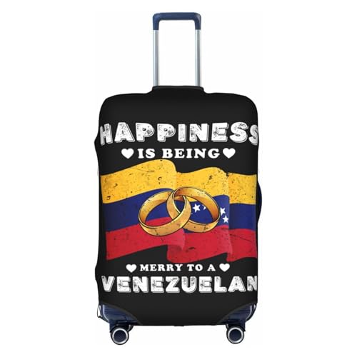 Travel Luggage Cover Wedding Venezuela Venezuelan Flag Fashion Washable Baggage Suitcase Protector Fit For Luggage Large