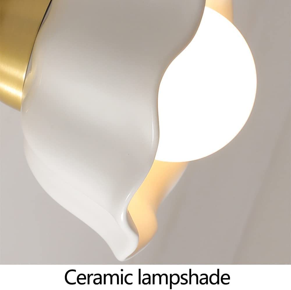 Luxus wandleuchten Vintage E27 Wandleuchten Keramik Lampenschirm Lesen Wandleuchte Kopfteil Nacht Leselampe Leuchte Aufbau Nachttischlampe Dekorative Wand Laternen für Wohnzimmer Schlafzimmer Studie