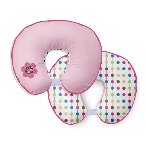 Bacati - Botanical SanctuaryBacati - Multicolor Pink Nursing/Feeding Hugster Pillow Cover Only Filler Not Included