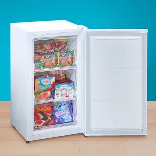 （16:30時点） 【新型 冷凍庫 60L】 ONE STEP 冷凍庫 60L 小型 家庭用 静音 ノンフロン コンパクト 前開き 温度調節7段階