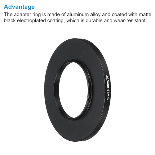 PATIKIL 40.5mm-67mm Metal Step Up Ring with Cleaning Cloth - Image 4