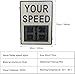 Solar Powered LED Radar Speed Sign - Adjustable Speed Limit, Your Speed Radar Feedback Display for Traffic Roadway Safety, with Accessories