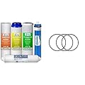 iSpring F5-75 Reverse Osmosis Replacement Water Filter Pack Set for 5-Stage System & Housing O-Ring, 3 1/2", for RCC Series RO System and Countertop Water Filter Housing Sump