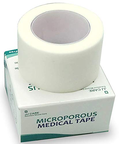 JJ CARE [Pack of 28] Microporous Tape, Medical Paper Tape 1 inch x 10 Yards, Hypoallergenic Paper Surgical Tape, Latex Free Adhesive for First Aid Supplies