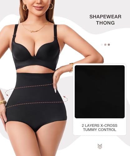 Image of Dulchany Tummy Control Shapewear Panties for Women Body Shaper Underwear Girdle Panty