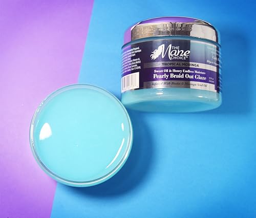 The Mane Choice Tropical Moringa Sweet Oil & Honey Endless Moisture Braid-Out Hair Glaze, Twist & Braid Cream Gel w/Flexible Hold for Hair Definition & Strength, Helps Reduce Frizz & Breakage, 12 Oz - Image 5