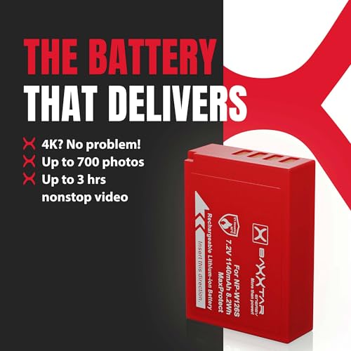 Baxxtar MaxProtect 2X Akumulator do Fujifilm NP-W126s NP-W126, 1140mAh