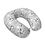 Housse en peluche douce : cet oreiller de voyage Pandas entre nuages et étoiles dispose d'une housse en peluche lisse, offrant une sensation confortable et luxueuse pendant les vols, les voyages en voiture ou les siestes