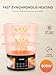 FOHERE Food Steamer for Cooking,13.7QT Vegetable Steamer with Stackable 3 Tiers BPA-Free Baskets,800W Electric Steamer Pot 60-Minute Timer, 24H Delay Start Timer for Veggies Seafood Rice
