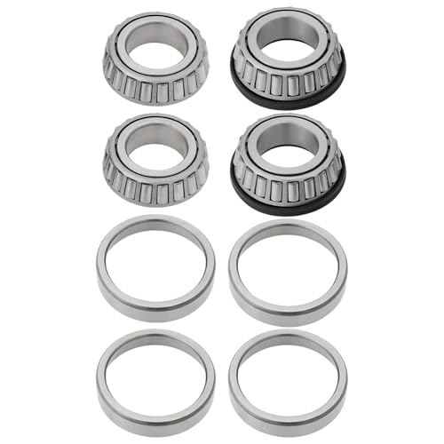 OTOTEC 1 Jeu de Roulements de Remorque Pièce de Rechange L44643 L44610 L44600LA Convient Aux Remorques Roulements à Rouleaux Coniques 4 Roulements de Roue...