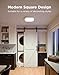 Govee Smart Ceiling Light, RGBIC LED Square Ceiling Light Fixture Works with Matter, 2400LM Flush Mount Light Fixture, DIY Colors, 2700K-6500K Dimmable for Bedroom, Living Room, 12 Inch, 1 Pack