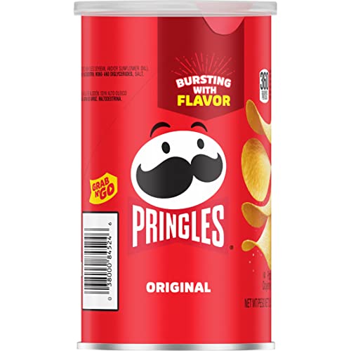 Pringles Potato Crisps Chips, Lunch Snacks, Office And Kids Snacks, Grab N' Go, Original (12 Cans) #TOP6