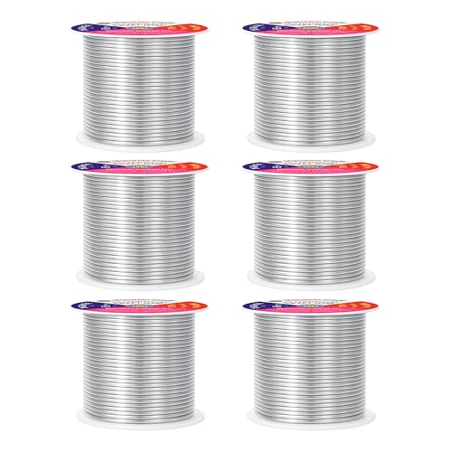 Image of Mandala Crafts 16 Gauge Silver Tone Combo Anodized Aluminum Craft Wire | 390 FT, Colored, Flexible, Bendable for Bonsai Armature Sculpting Wire Wrapping Jewelry Making, Weather & Tarnish Resistant