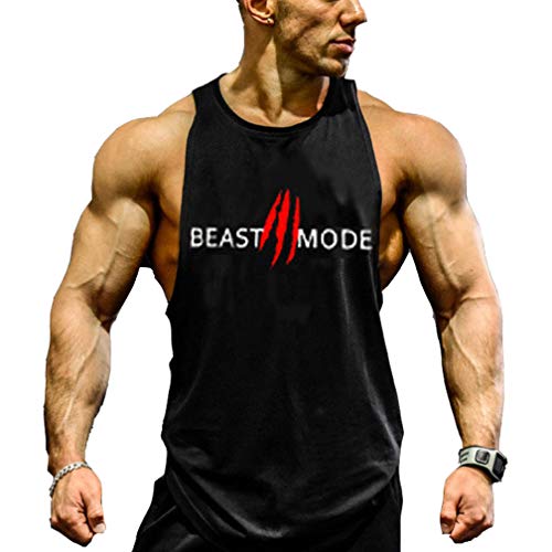 Befox Para Hombre Beast Mode Culturismo Muscular Chaleco Camiseta de Tirantes Stringer Músculo Formación Tank Top