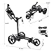 Tivor Electric Golf Push Cart with 24V10Ah Li-Ion Battery, 9 Speed Gears, Extra Large Storage, 2-Stage Folding with E-Brake, Travels Up and Downhill at Even Speeds