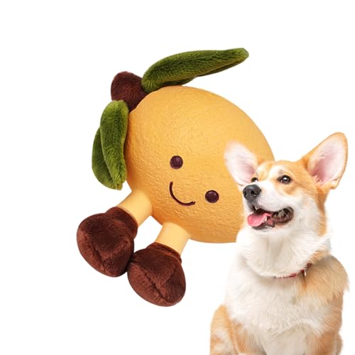 Proypiax Hundespielzeug Plüsch,Interaktive Frucht Hundekauspielzeuge mit Quietschfunktion | Interaktives Stopftier Für Mittelgroße Bis Große Hunde Welpen Geschenk Zu Weihnachten Geburtstag Zuhause