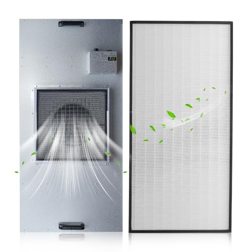JJFFTAO，HEPA H14-Filter Laminar Flow Hood Updated FanFilter Unit（Include HEPA Filter）100/ISO Class 5 Cleanroom/Laboratory/Cleanroom/Mushroom Room, Laminar Air Flow Hood(46.2"x22.6"110V)