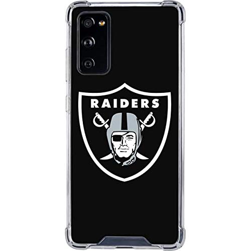 Skinit Clear Phone Case Compatible with Galaxy S20 FE - Officially Licensed NFL Las Vegas Raiders Large Logo Design