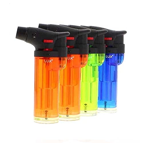 HND Lot de 4 briquets tempête Torche Lux avec tête Chalumeau