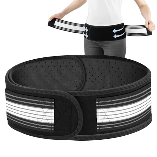 HRYYDS Orthogürtel für ISG & Becken verstellbarer Beckengurt mit rutschfestem Design und schlankem flexiblem Material diskrete Unterstützung im Alltag im Hüft- und Lendenbereich M