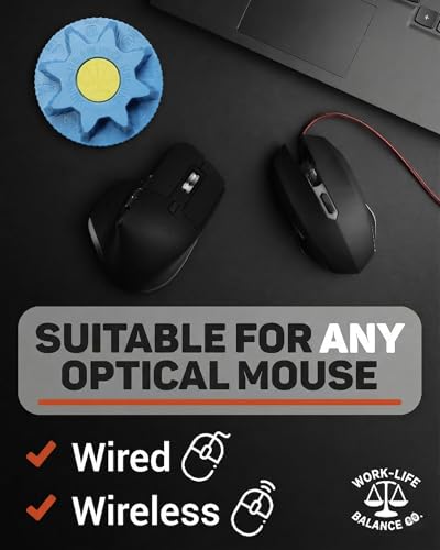 Image of Mechanical Mouse Jiggler, No USB, Cordless, Silent Undetectable Mouse Mover | No Software, Automatic, Wireless, AA Battery 12-18 Months, Keeps PC Laptop Awake, Randomized Movement, Remote Work Wiggler