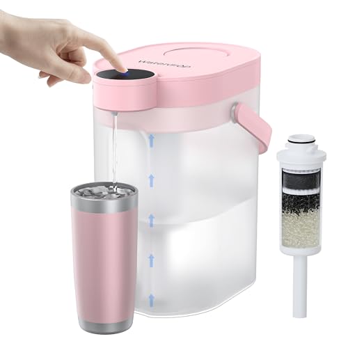 Image of Waterdrop ED06P Electric Insant Water Filter Pitcher, 17-Cup Capacity, Pink