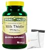 Spring Health Valley Milk Thistle Twin Pack 175mg, 180 Count Total Set with Basket Goods Store