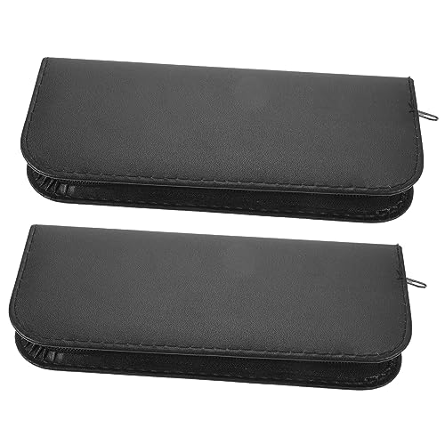 NOLITOY Scissor Cutting Shears Storage Case for Hairdressers 2pcs Barber Scissors Holder Cases Sturdy and Shockproof Leather Bag