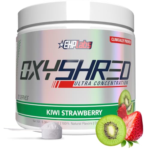 Image of EHP Labs OxyShred Pre Workout Powder - Kiwi Strawberry, 33 Servings